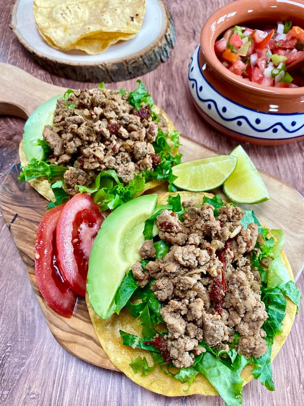 ground turkey tostadas 