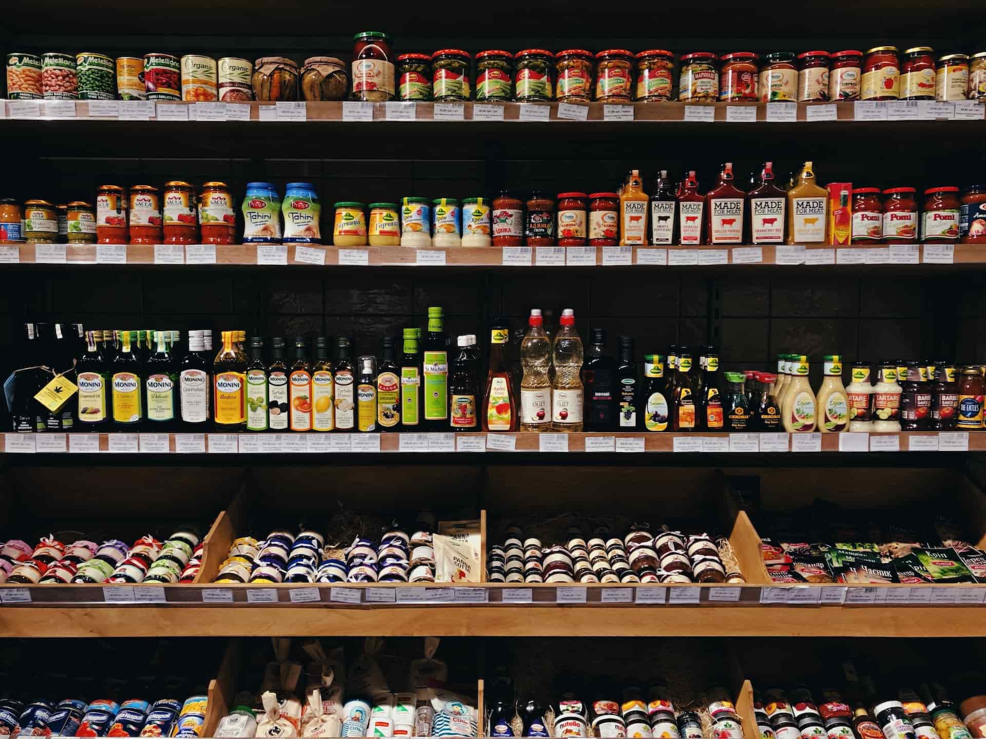 Various-assorted-bottles-of-liquid-on-a-store-shelf-is-bone-broth-good-for-you