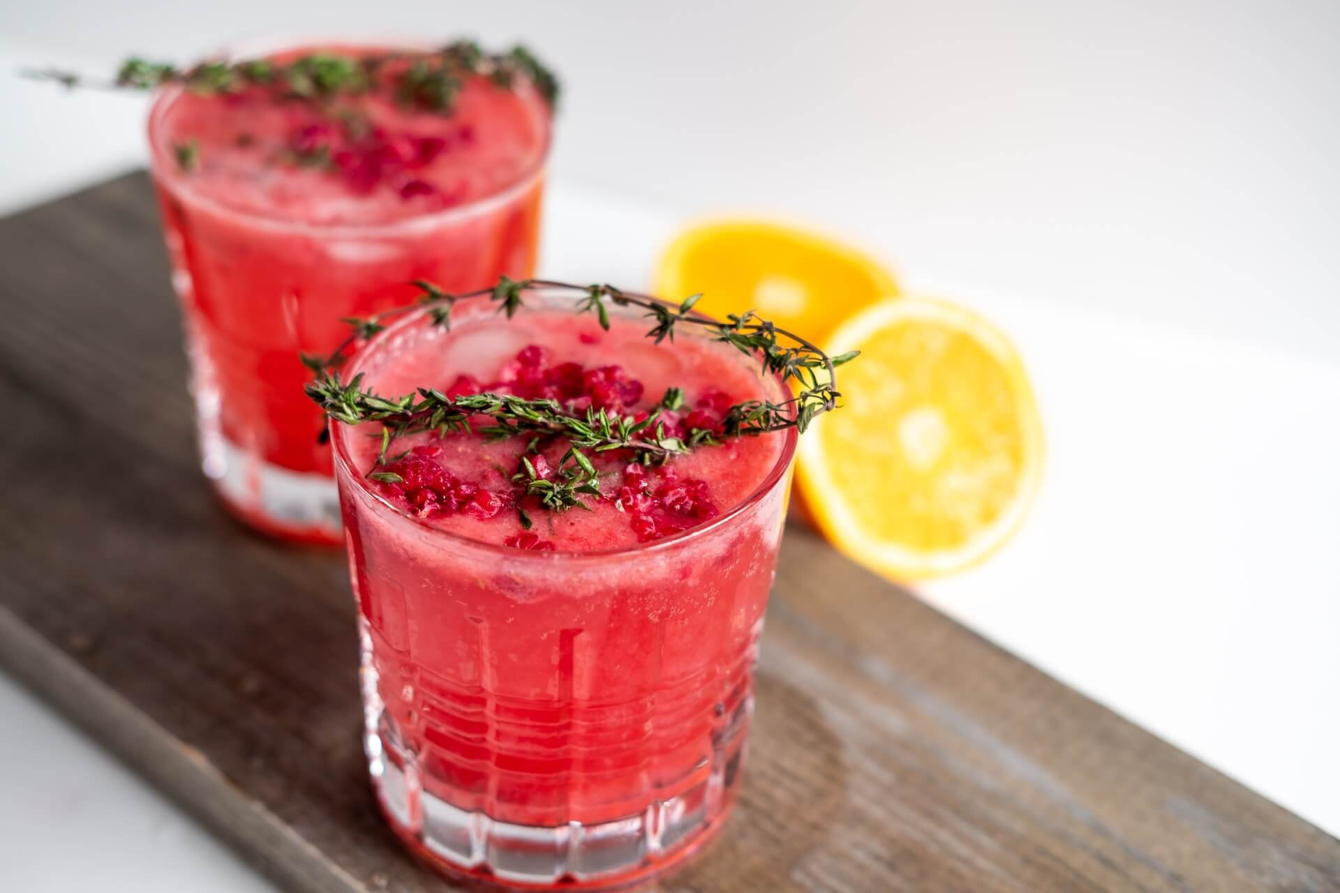 Delicious healthy mocktails