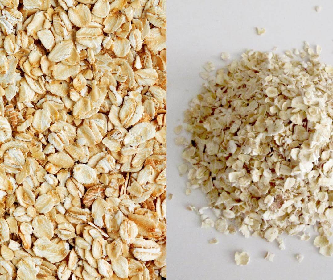 old-fashioned oats compared to quick oats